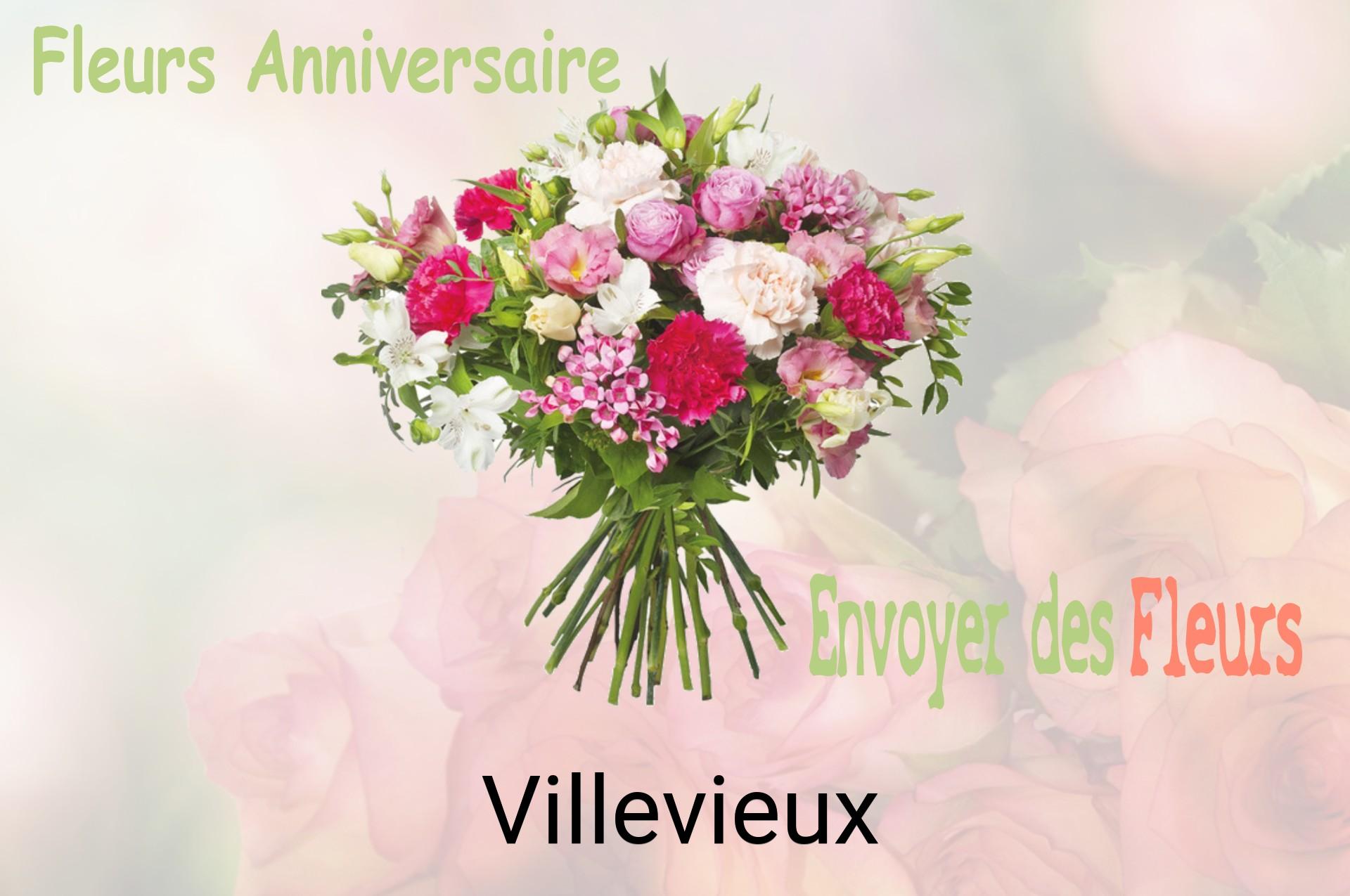 Bouquet de fleurs d’anniversaire livré à Villevieux