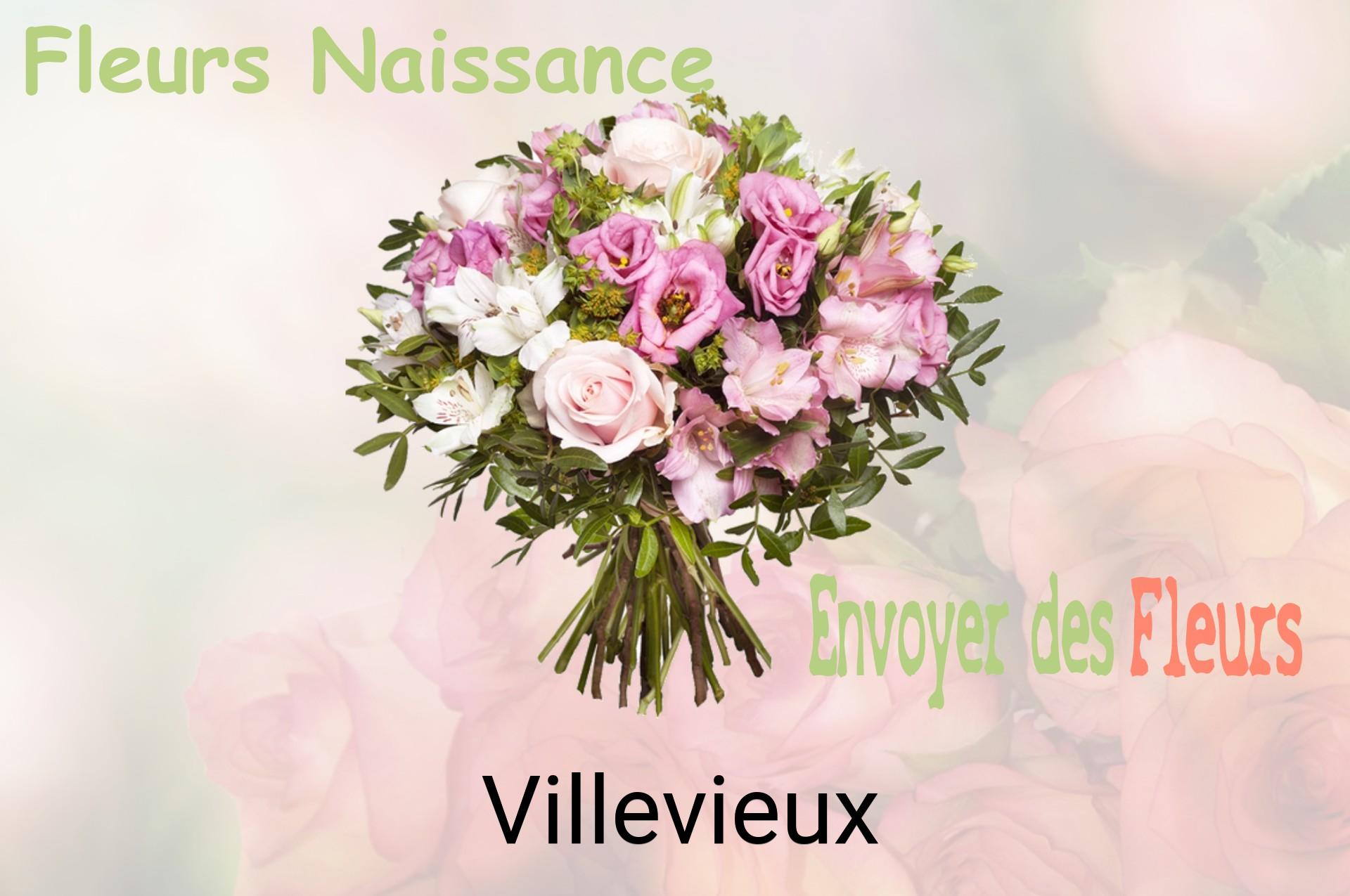 Bouquet de fleurs de naissance livré à Villevieux