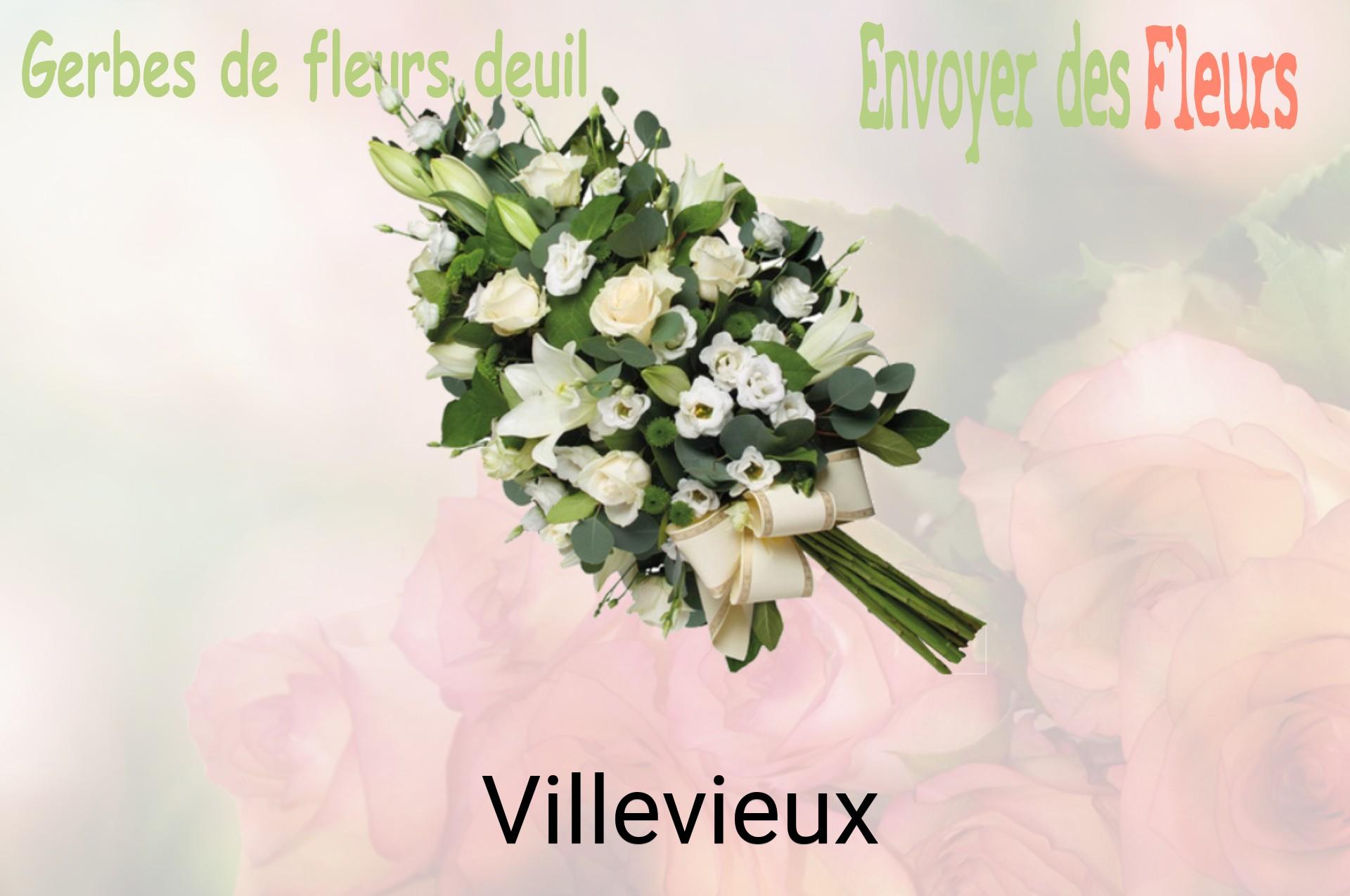 Gerbe de fleurs de deuil livrée à Villevieux